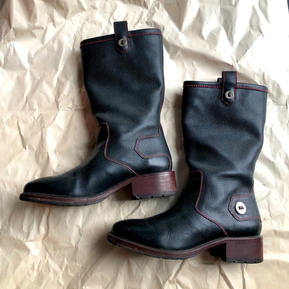 Cole Haan Shoes - Like new Cole Haan leather lug sole riding boots size 7